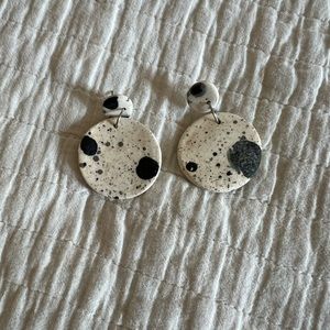 Handmade clay earrings